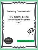 Evaluating Documentaries Guided Notes