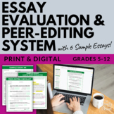 Evaluating Essays & Peer Editing Checklist System with 6 S