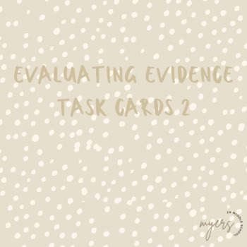 Preview of Evaluating Evidence Task Cards 2 Space Travel