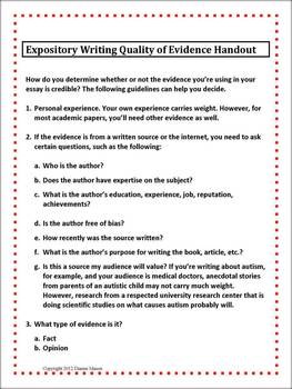 expository questions examples