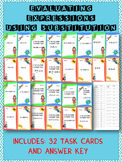 Evaluating Algebraic Expressions: Task Cards