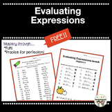 Order of Operations, Evaluating Expressions, Fun Fact, Algebra I/Pre-Algbra