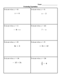 Evaluating Expressions (Beginning)