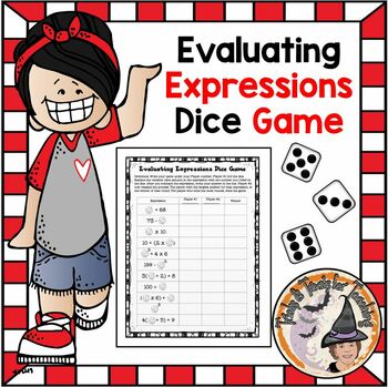 Preview of Evaluating Expressions Dice Game Partners Stations Center + DIGITAL