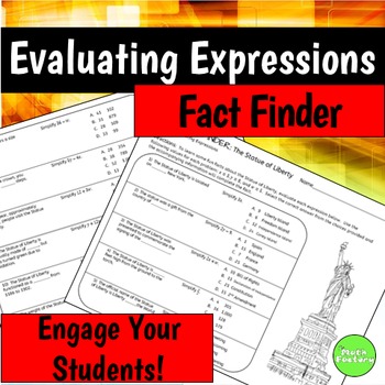 Preview of Evaluating Expressions Fact Finder