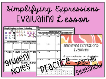 Preview of Evaluating Expressions Lesson