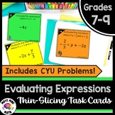 Evaluating Expressions Order of Operations with Negatives 