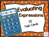 Evaluating Expressions - Set of 28 Task Cards