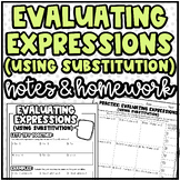 Evaluating Expressions | Notes and Practice or Homework