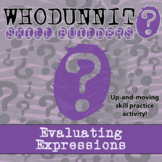 Evaluating Expressions Whodunnit Activity - Printable & Di