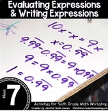 Evaluating Expressions and Writing Expressions 6th Math St