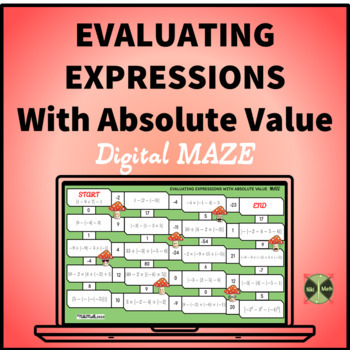 Preview of Evaluating Expressions with Absolute Value - Digital Maze