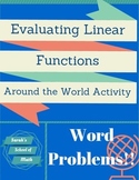 Evaluating Linear Functions Around the World Activity-Word