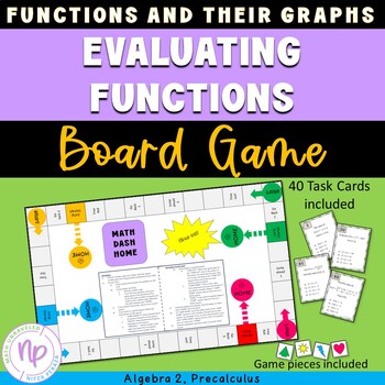 Preview of Evaluating Functions | BOARD GAME and TASK CARDS