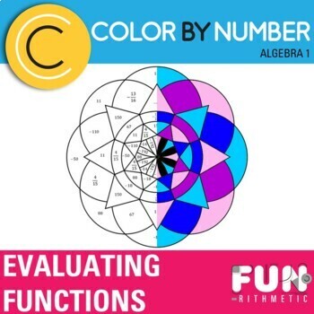 Preview of Evaluating Functions Color by Number *Differentiated*