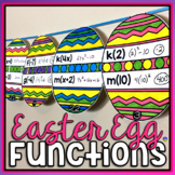 Evaluating Functions Easter Math Pennant Activity