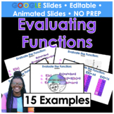 Evaluating Functions Google Slides