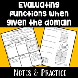 Evaluating Functions - Notes & Practice - Function Notation