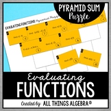 Evaluating Functions | Pyramid Sum Puzzle