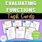 Evaluating Functions | TASK CARDS