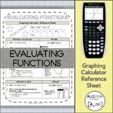 Evaluating Functions | TI-84 Graphing Calculator Reference