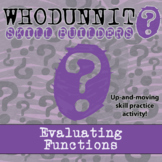 Evaluating Functions Whodunnit Activity - Printable & Digi