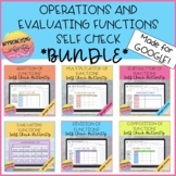 Evaluating Functions and Function Operations BUNDLE