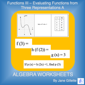 Preview of Functions III - Evaluating Functions from Three Representations A