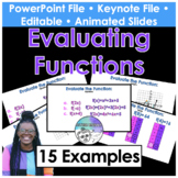 Evaluating Functions (graphs, tables, equations) Presentation