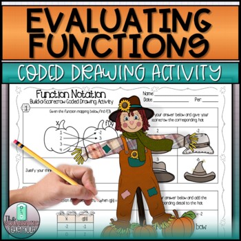 Preview of Evaluating Functions in Function Notation - Algebra 1 Drawing Coloring Activity