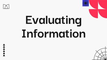 Preview of Evaluating Information Mini Lesson (Presentation)