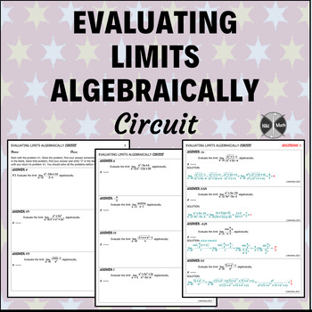 Preview of Evaluating Limits Algebraically - Circuit + Full Typed Solutions