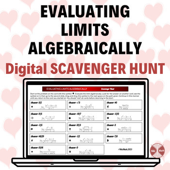 Preview of Evaluating Limits Algebraically - Digital Scavenger Hunt with Symbol Path