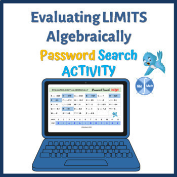 Preview of Evaluating Limits Algebraically - Password Search Activity 