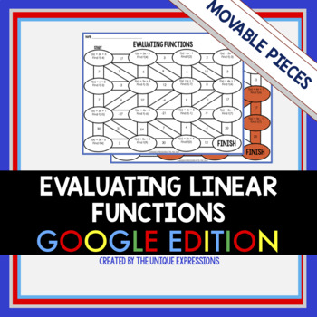 Preview of Evaluating Linear Functions Digital Maze Activity