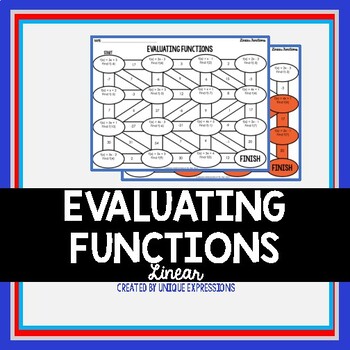 Preview of Evaluating Linear Functions Maze Activity