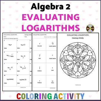 Preview of Evaluating Logarithms - Coloring Activity/Color by Code