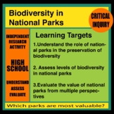 Evaluating National Park Biodiversity