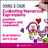 Evaluating Numerical Expressions | Doodle Math Color by Co