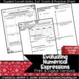 Evaluating Numerical Expressions Guided Cornell Notes