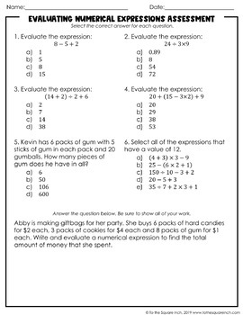 Question Video: Evaluating Numerical Expressions Involving