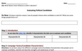Evaluating Political Candidates