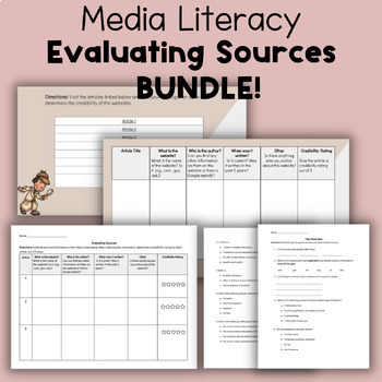 Preview of Evaluating Sources Bundle