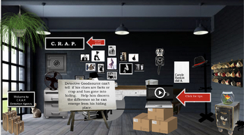 Preview of Evaluating Sources: C.R.A.P.  Detection Digital Escape Room