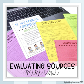 Preview of Evaluating Sources for Credibility Mini Unit