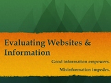 Evaluating Websites & Information