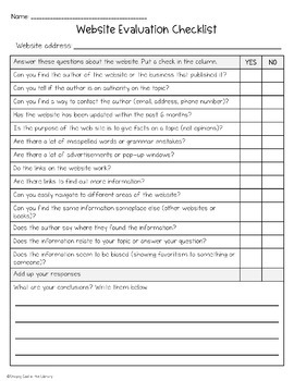 Evaluating Websites PowerPoint and Activities - Distance Learning