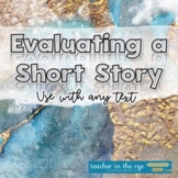 Evaluating a Short Story Graphic Organizers Use With Any Text