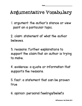 Evaluating an Argument by Miss M in 7th | Teachers Pay Teachers