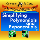 Evaluating and Simplifying Exponential and Polynomial Expr